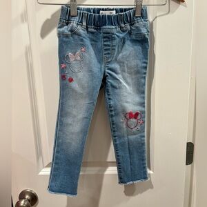 Gap Disney Minnie Mouse embroidered jeggings size 4T